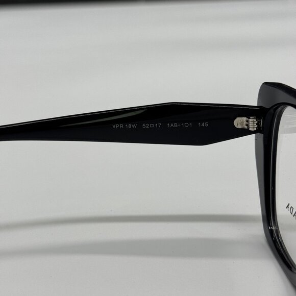 NEW PRADA PR18WV 1AB1O1 WOMEN BLACK VPR 18W 1AB1O1 EYEGLASSES - Picture 8 of 10